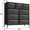 Sorbus Dresser with 9 Drawers - Furniture Storage Chest Tower Unit for Bedroom, Closet, etc - Steel Frame, Wood Top, Fabric Bins